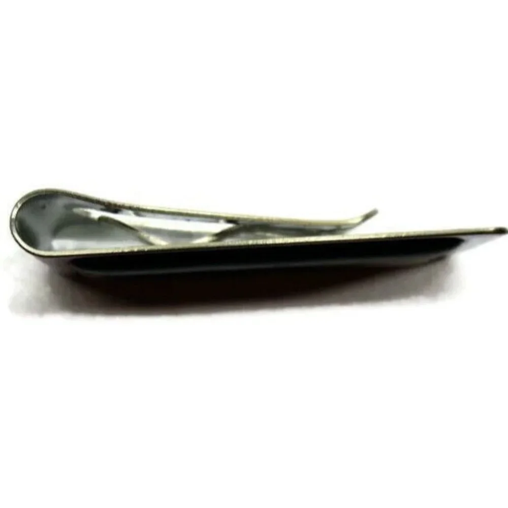 Money Clip Stainless Steel Black Plain Wallet Credit Card Cash ID Holder Silver